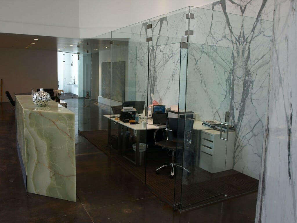 Glass office enclosure