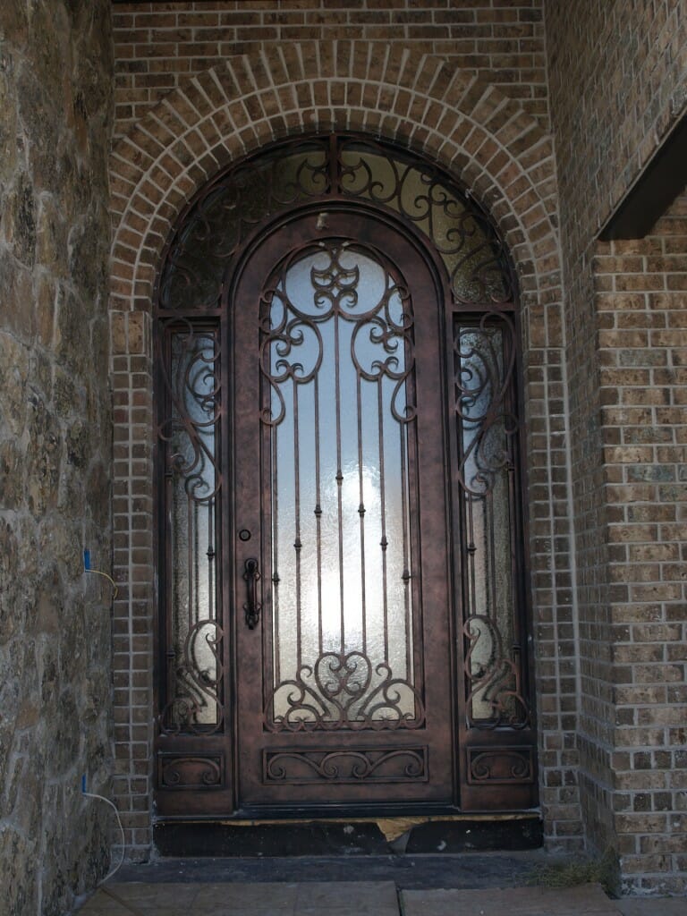 Custom glass vision door